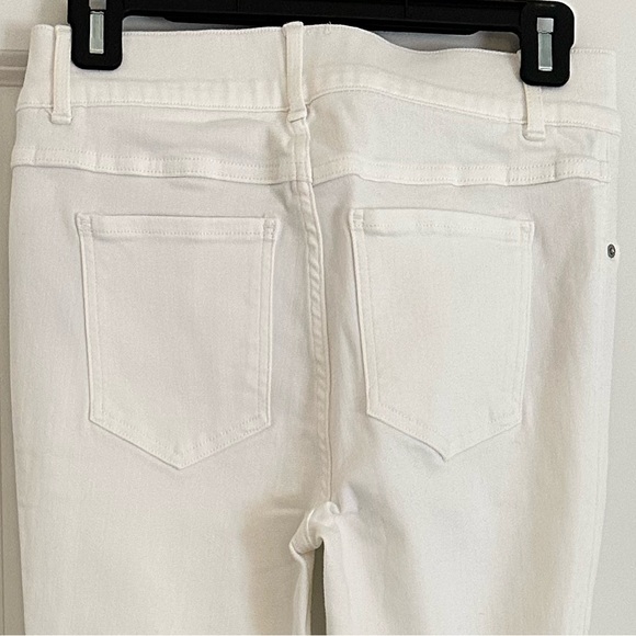 SPANX EveryWear Flare Jeans in White - Regular length. - Picture 3 of 5